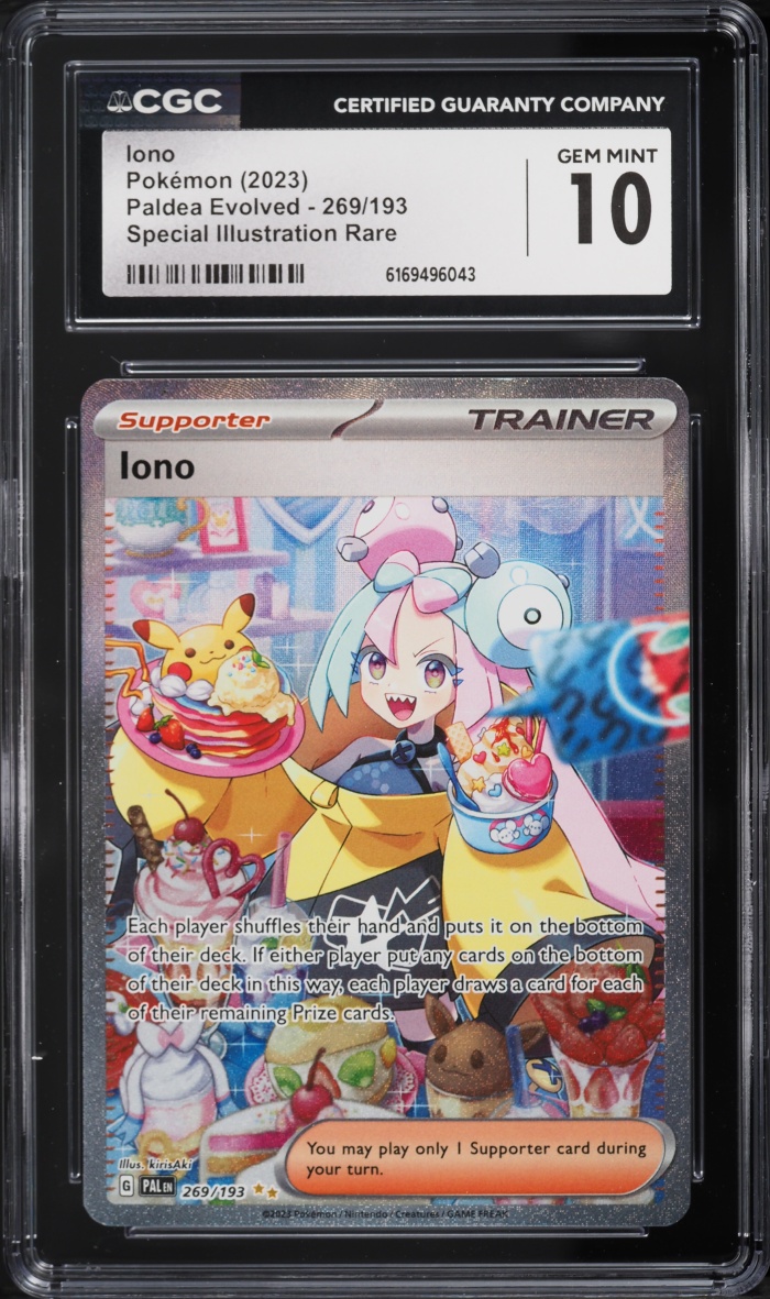 2023 Pokemon Scarlet & Violet Paldea Evolved SIR Iono #269 CGC 10 GEM MINT