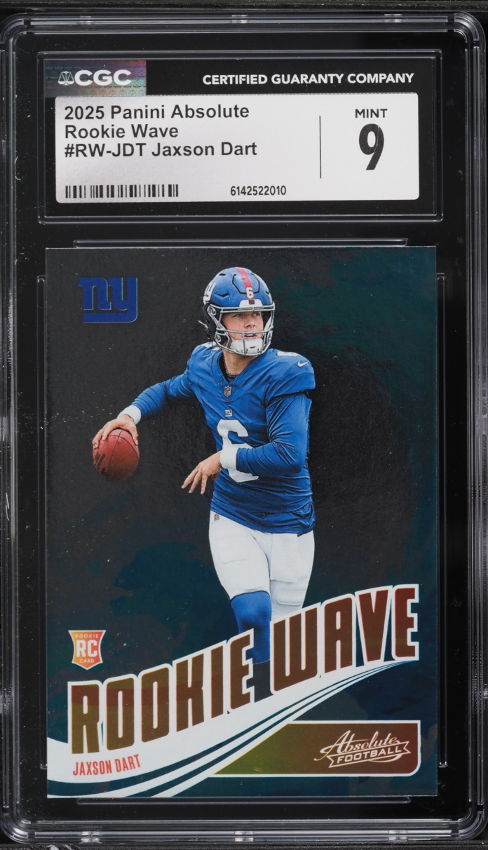 2025 Absolute Wave Jaxson Dart ROOKIE #RW-JDT CGC 9 MINT