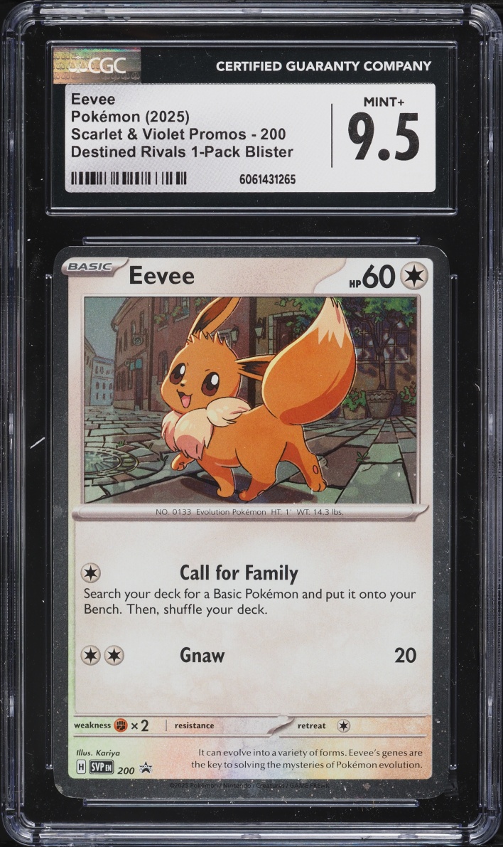 2025 Pokemon Scarlet & Violet Promo Destined Rivals Eevee #200 CGC 9.5 MINT+