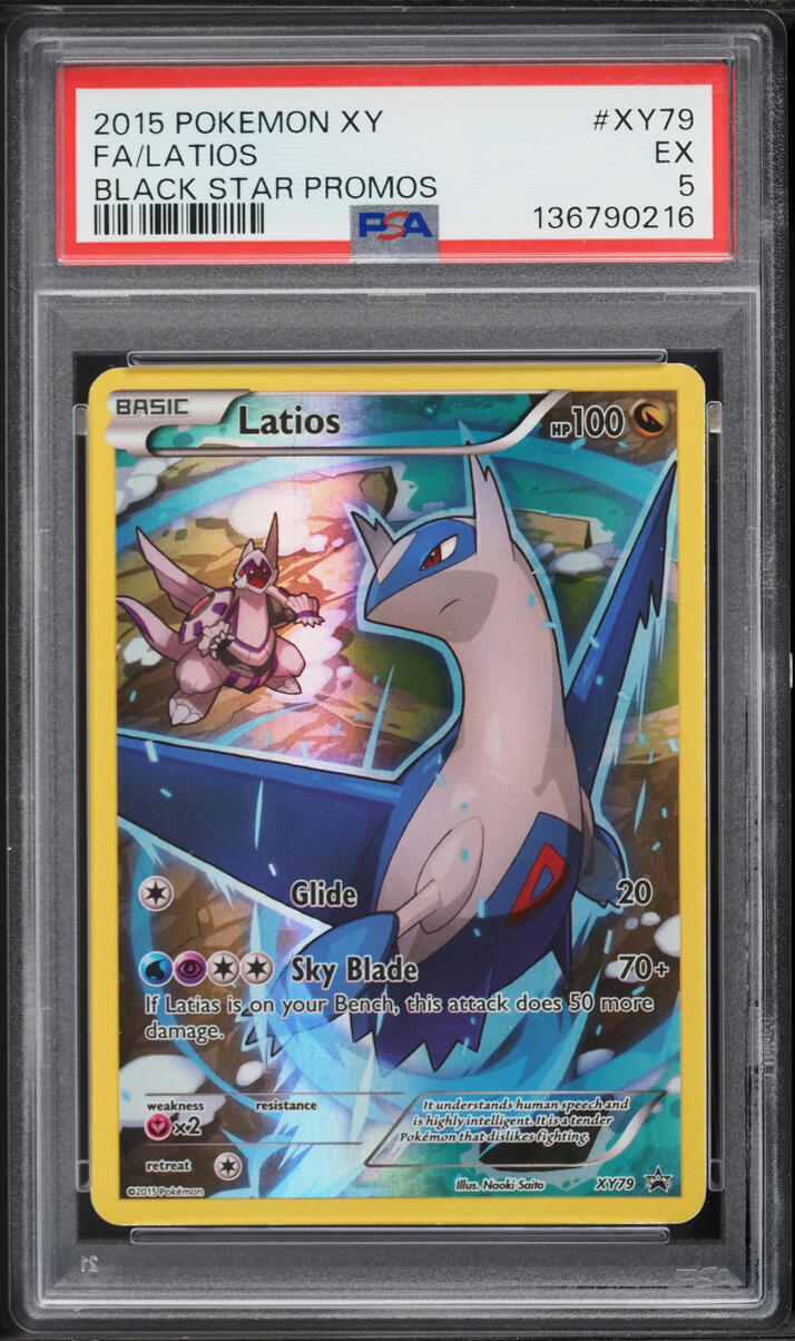 2015 Pokemon XY Promos Full Art Latios #XY79 PSA 5 EX