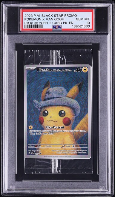 2023 Pokemon SV Promo Sealed Van Gogh Full Art Pikachu With Grey Felt Hat #85 PSA 10 GEM MINT