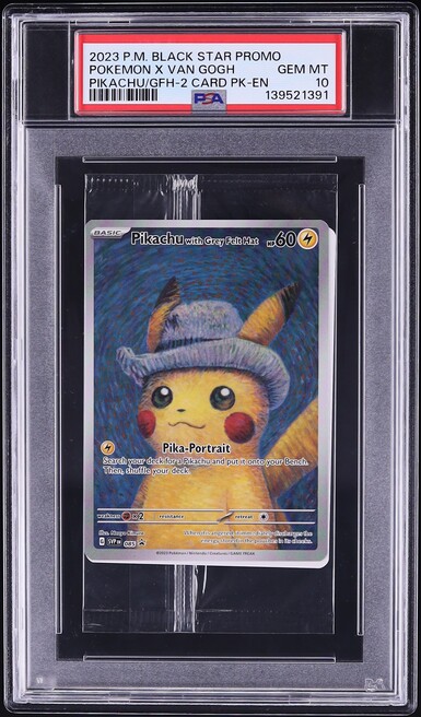 2023 Pokemon SV Promo Sealed Van Gogh Full Art Pikachu With Grey Felt Hat #85 PSA 10 GEM MINT
