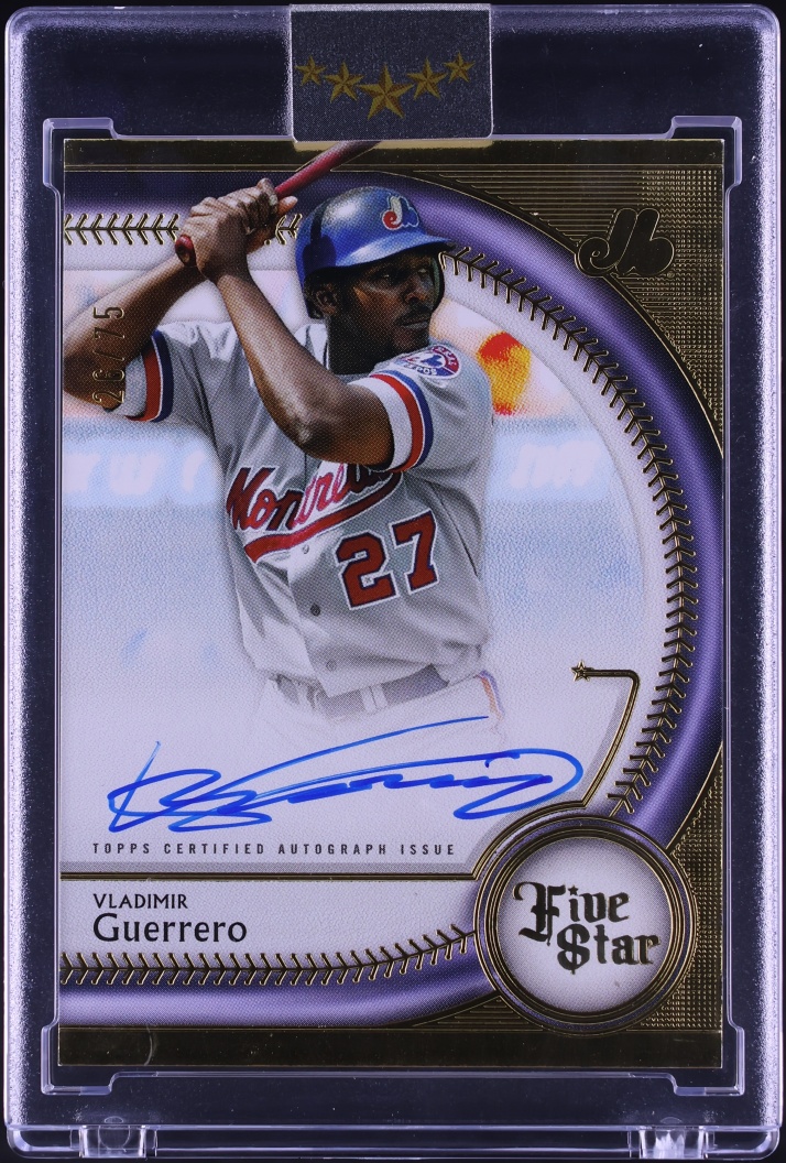 2025 Topps Five Star Vladimir Guerrero AUTO /75 #FSA-VG