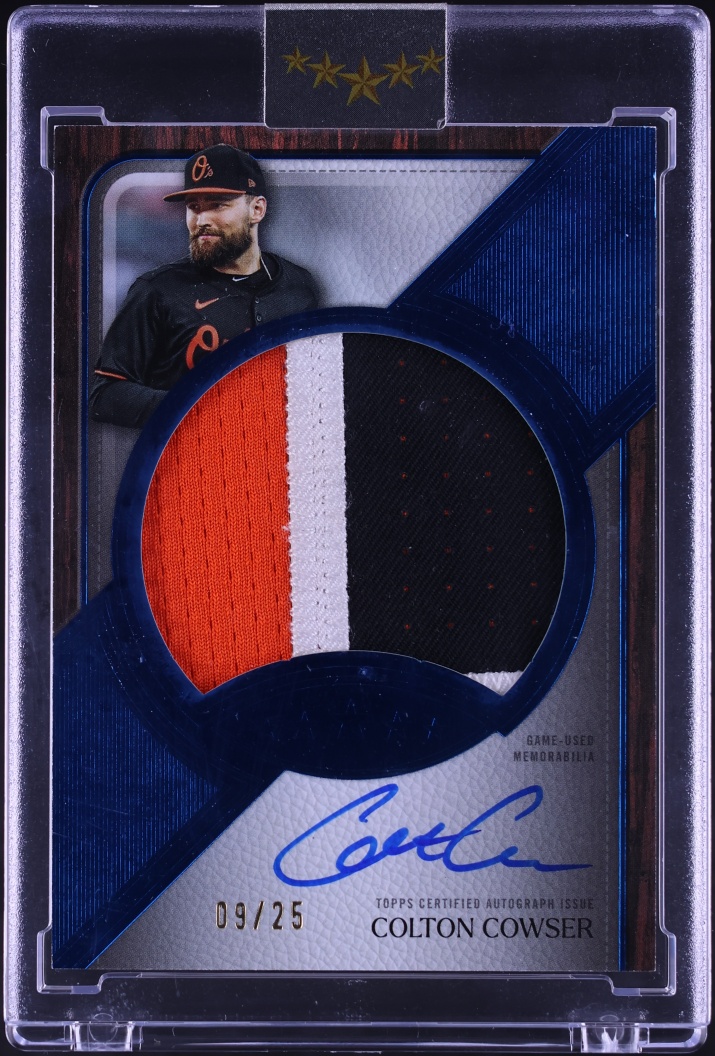 2025 Topps Five Star Jumbo Prime Blue Colton Cowser PATCH AUTO /25 #JPA-CC