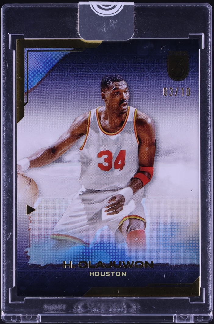 2023 Topps Three Gold Hakeem Olajuwon /10 #40