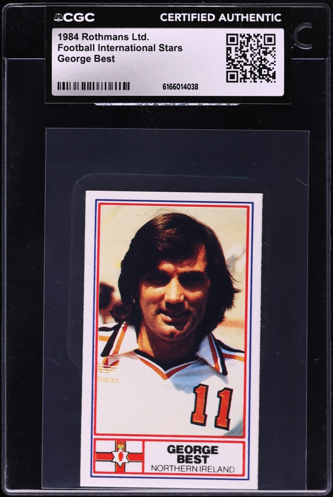 1984 Rothmans Ltd. Football International Stars George Best CGC AUTH