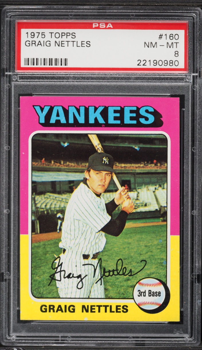 1975 Topps Graig Nettles #160 PSA 8 NM-MT