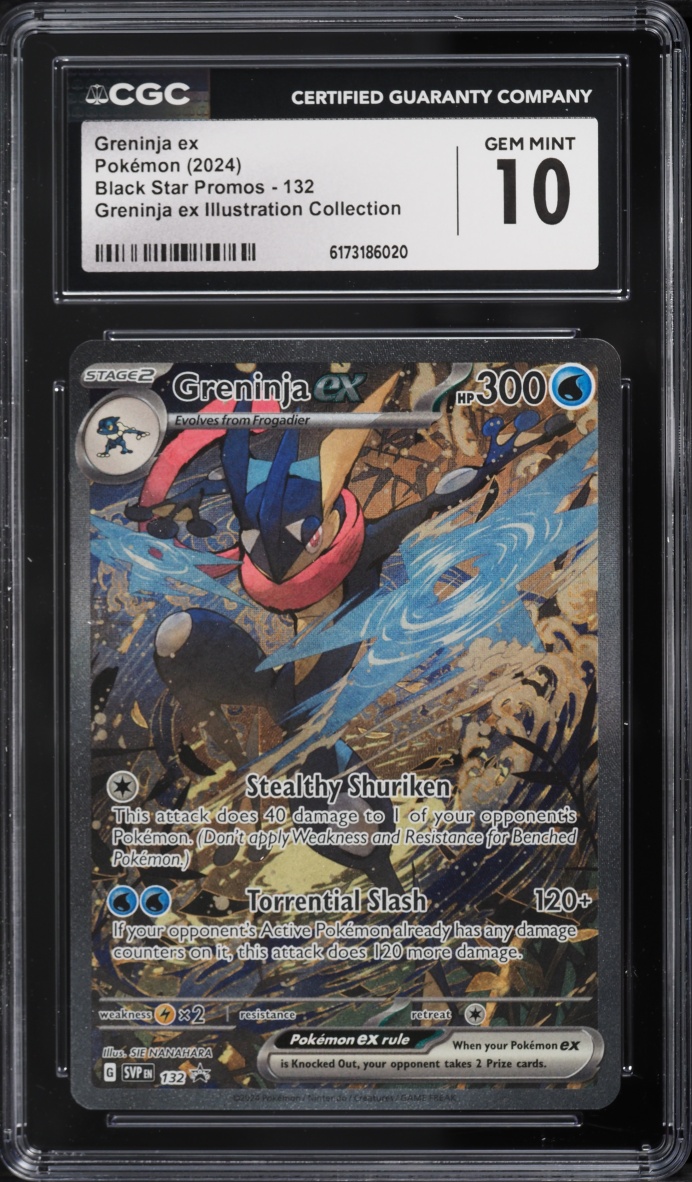 2024 Pokemon SV Promo Illustration Collection Full Art Greninja ex #132 CGC 10 GEM MINT