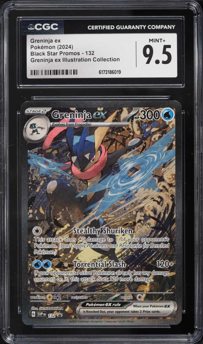 2024 Pokemon SV Promo Illustration Collection Full Art Greninja ex #132 CGC 9.5 MINT+