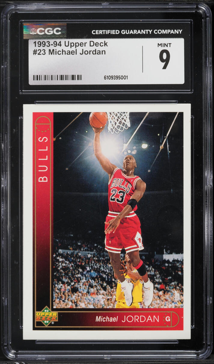 1993 Upper Deck Basketball Michael Jordan #23 CGC 9 MINT