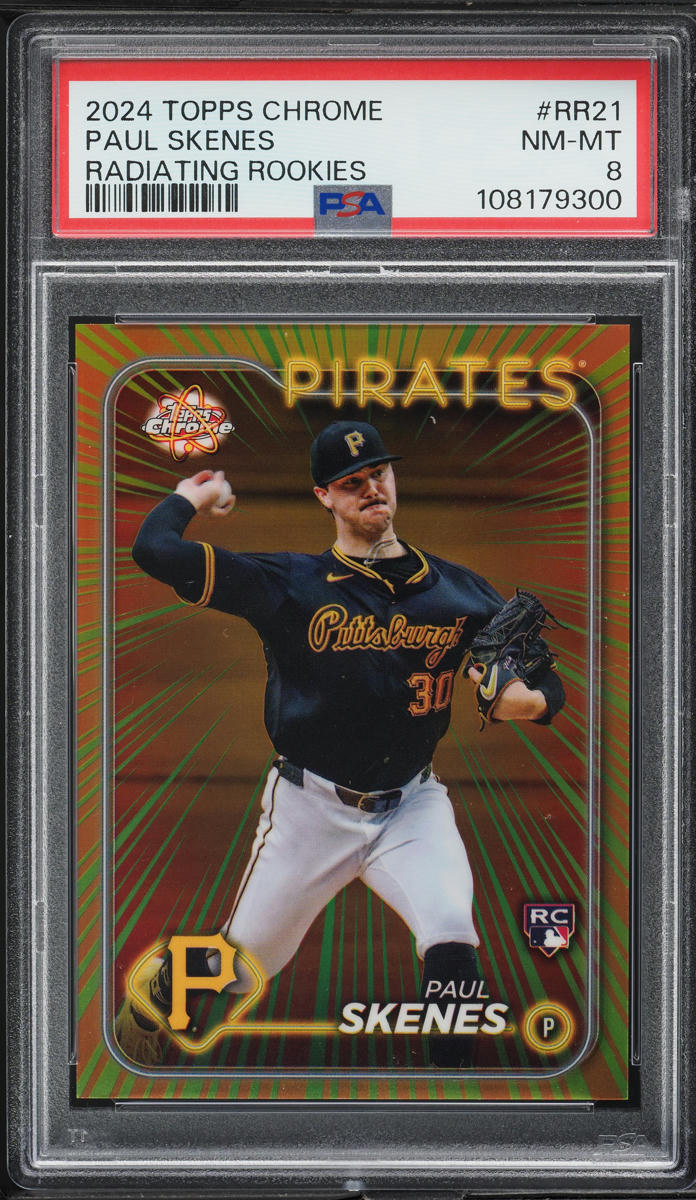 2024 Topps Chrome Update Radiating Paul Skenes ROOKIE #RR-21 PSA 8 NM-MT