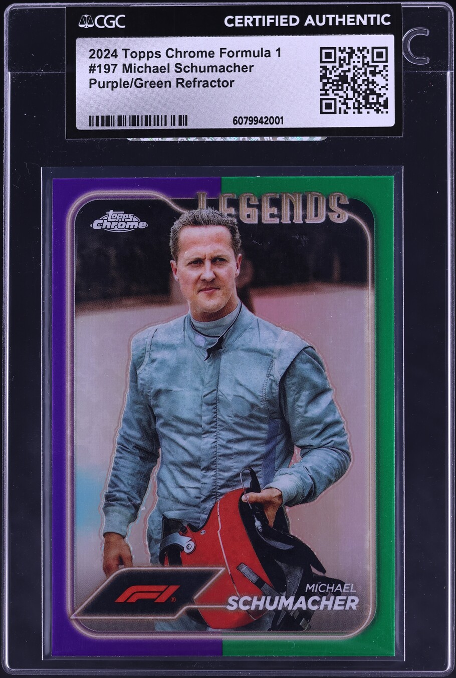2024 Topps Chrome Formula 1 Purple Green Ref Michael
