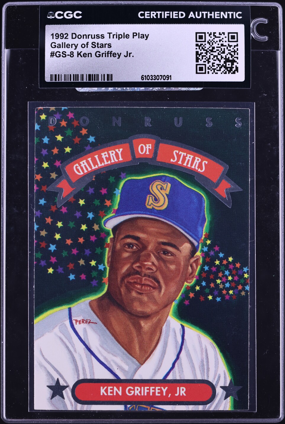 1992 Donruss Triple Play Gallery Of Stars Ken Griffey Jr. #GS-8 CGC AUTH