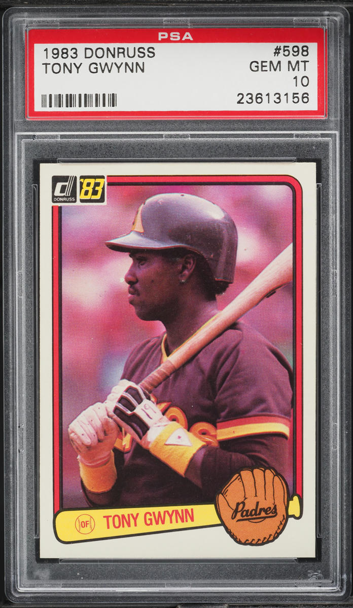 1983 Donruss Tony Gwynn ROOKIE #598 PSA 10 GEM MINT