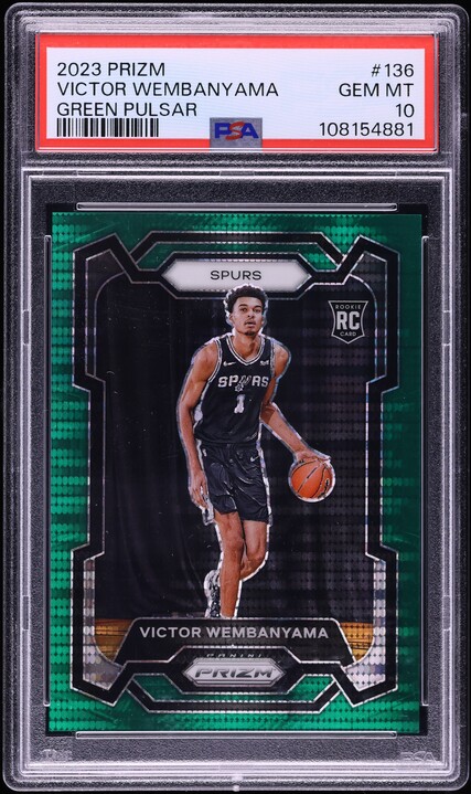 2023 Panini Prizm Victor Wembanyama ROOKIE #136 PSA 10 GEM MINT on