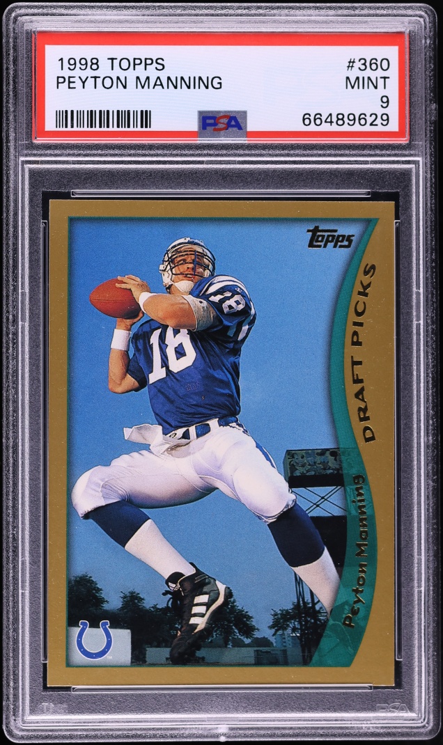 1998 Topps Football Peyton Manning ROOKIE #360 PSA 9 MINT