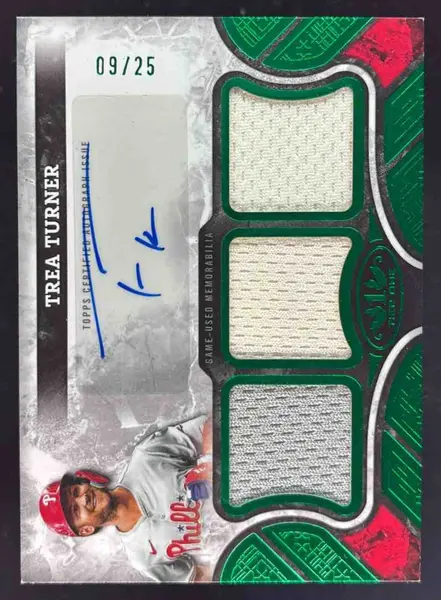 TREA TURNER topps WBC2023 ブックレットサインカード TREA TURNER topps WBC2023 ブックレットサインカード 2023