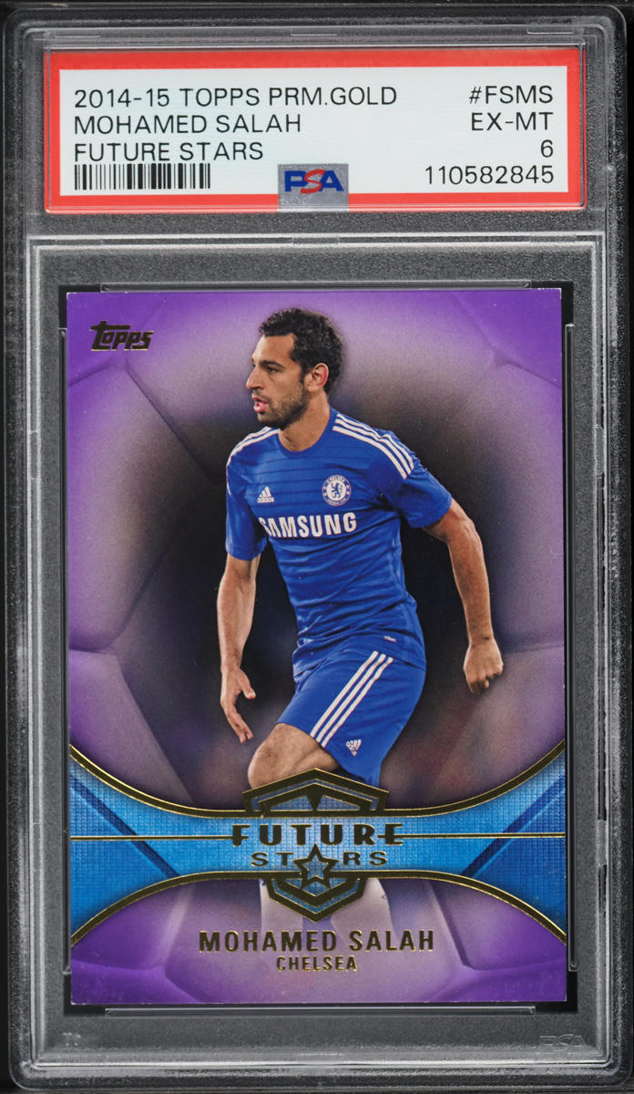 2014 Topps Premier Gold Future Stars Mohamed Salah /50 #FS-MS PSA 6 EXMT