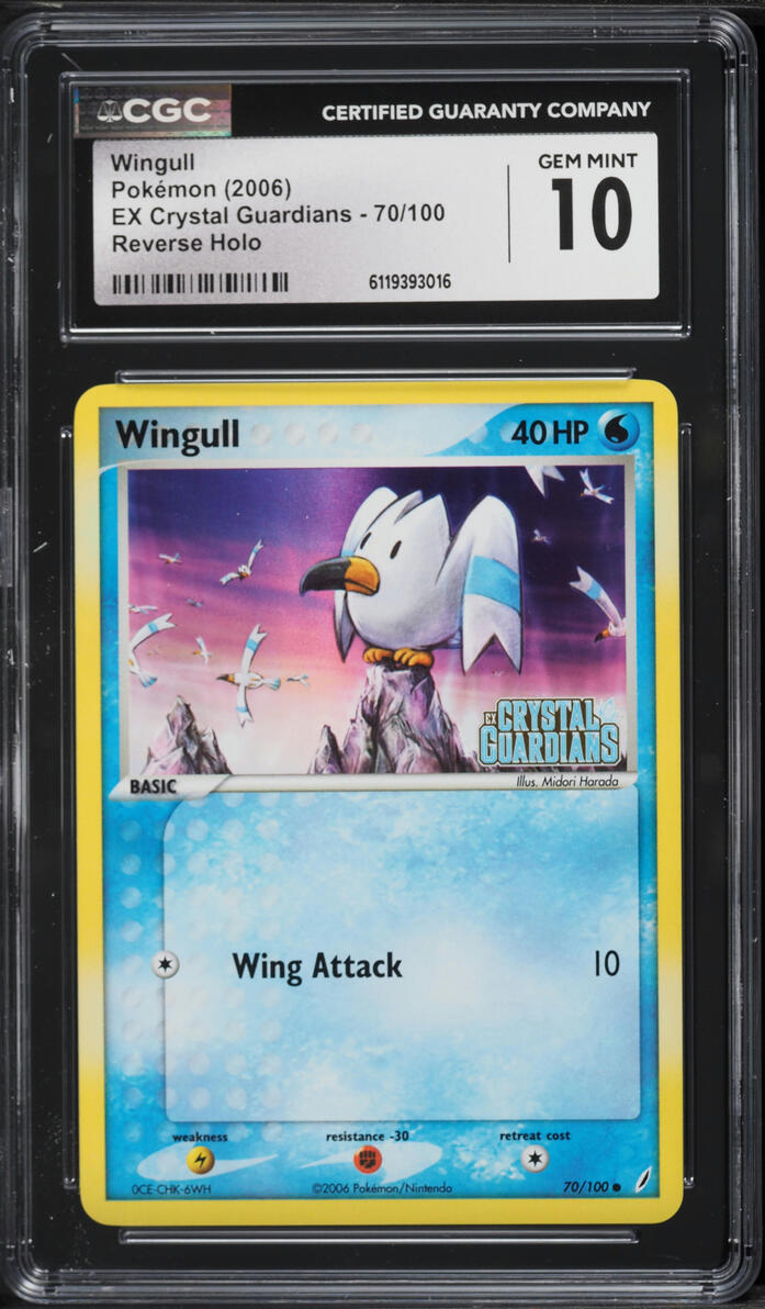 2006 Pokemon EX Crystal Guardians Reverse Holo Wingull #70 CGC 10 GEM MINT