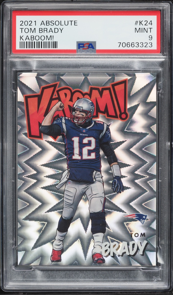2021 Absolute Kaboom! Tom Brady #K24 PSA 9 MINT