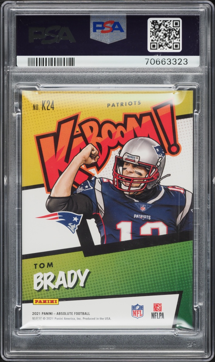2021 Absolute Kaboom! Tom Brady #K24 PSA 9 MINT