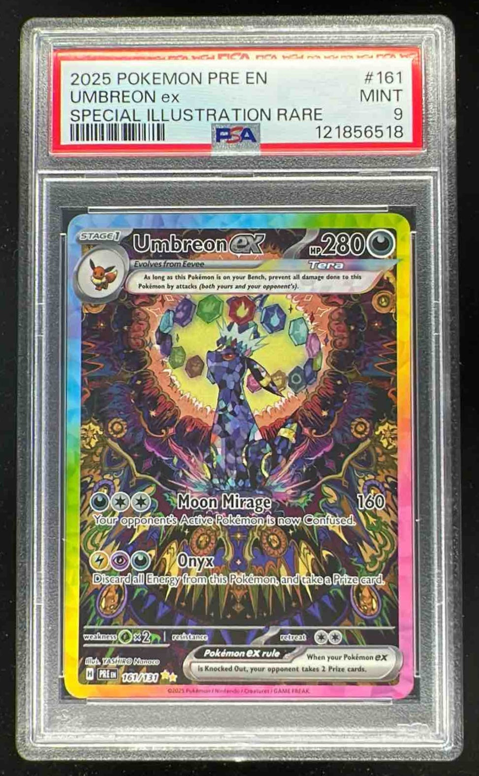 2024 Pokemon Japanese SV Terastal Fest Ex SAR Umbreon EX #217 PSA