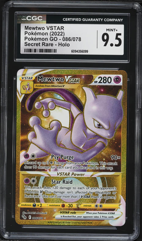 2023 Pokemon Sword & Shield Crown Zenith Full Art Mewtwo VSTAR
