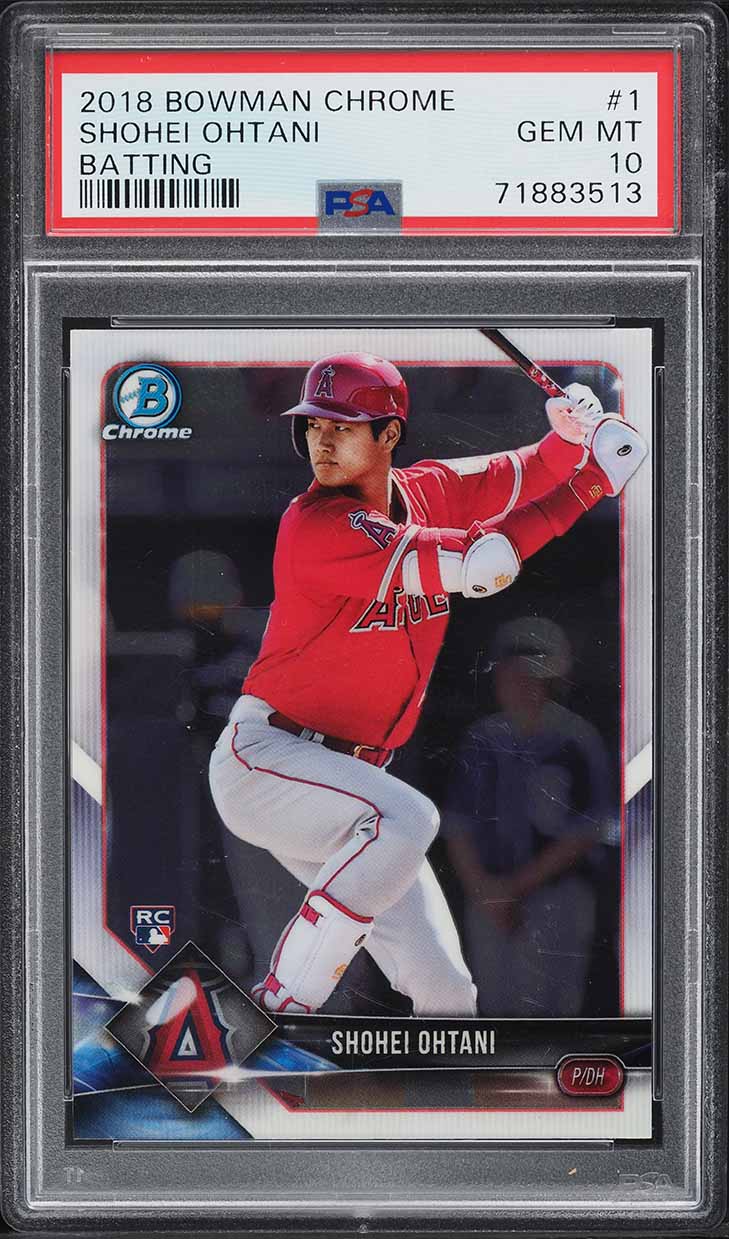 2018 Bowman Shohei Ohtani ROOKIE #49 PSA 10 GEM MINT on Fanatics