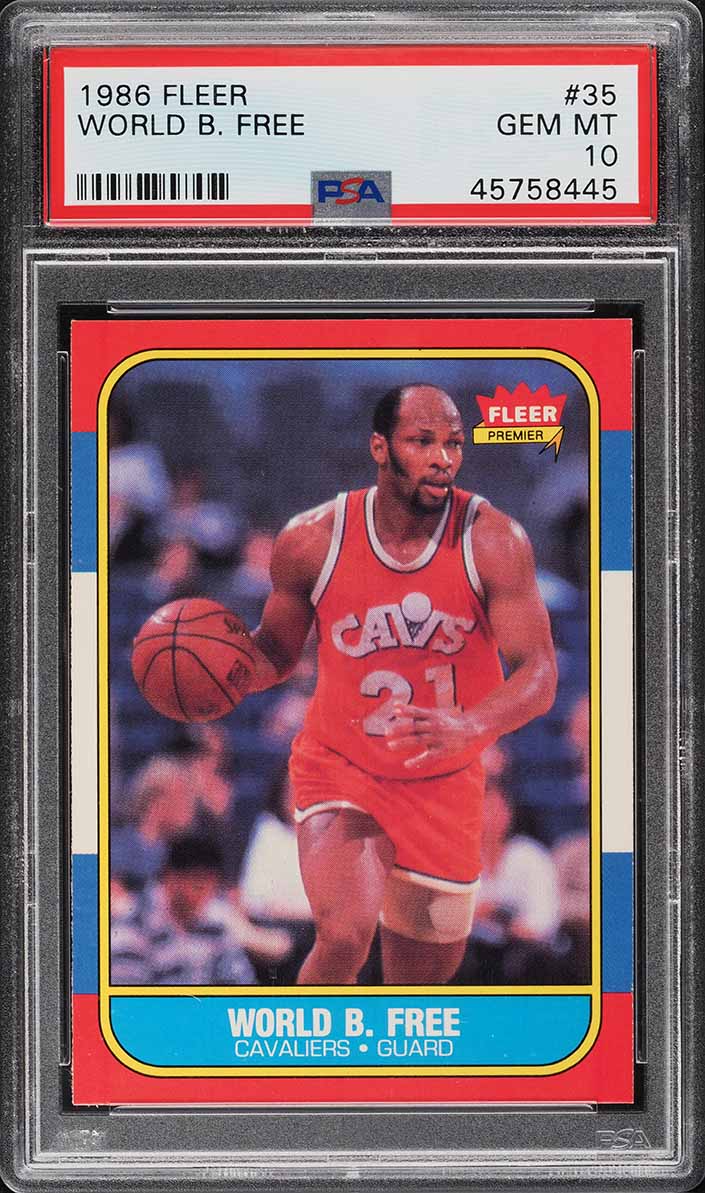 1986 Fleer Basketball World B. Free #35 PSA 10 GEM MINT