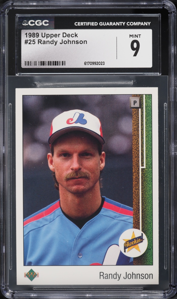 1989 Upper Deck Randy Johnson ROOKIE #25 CGC 9 MINT