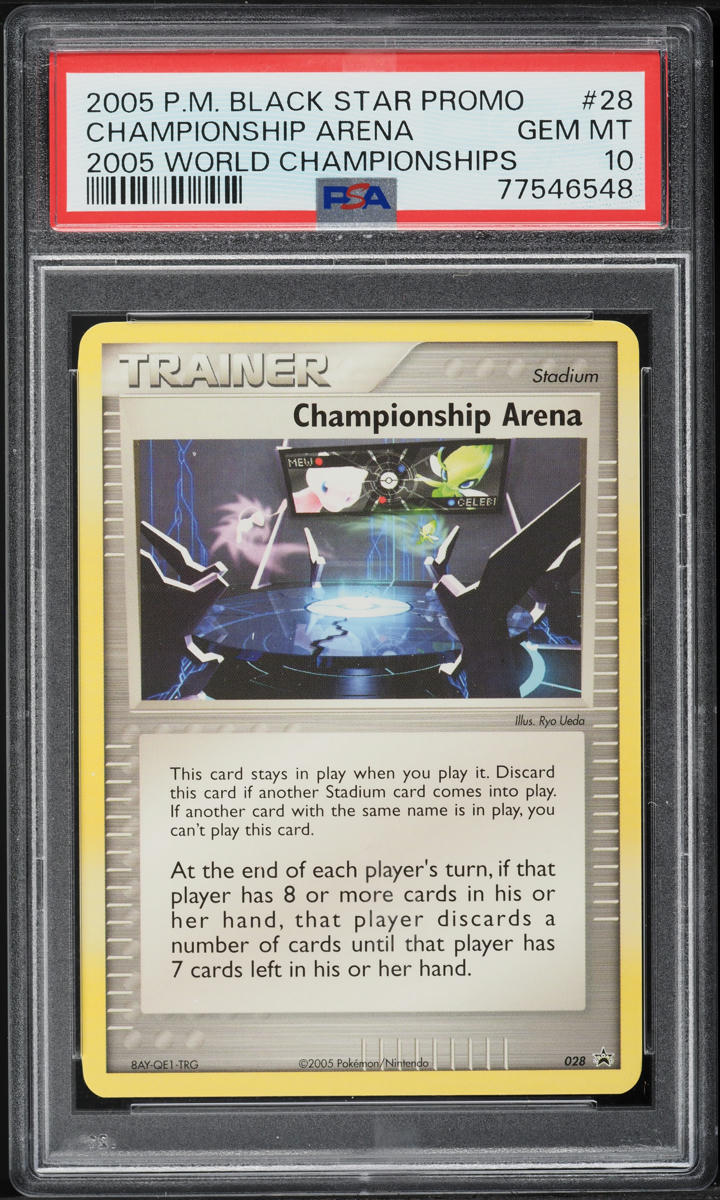 2005 Pokemon Black Star Promo World Championship Arena #28 PSA 10 GEM MINT
