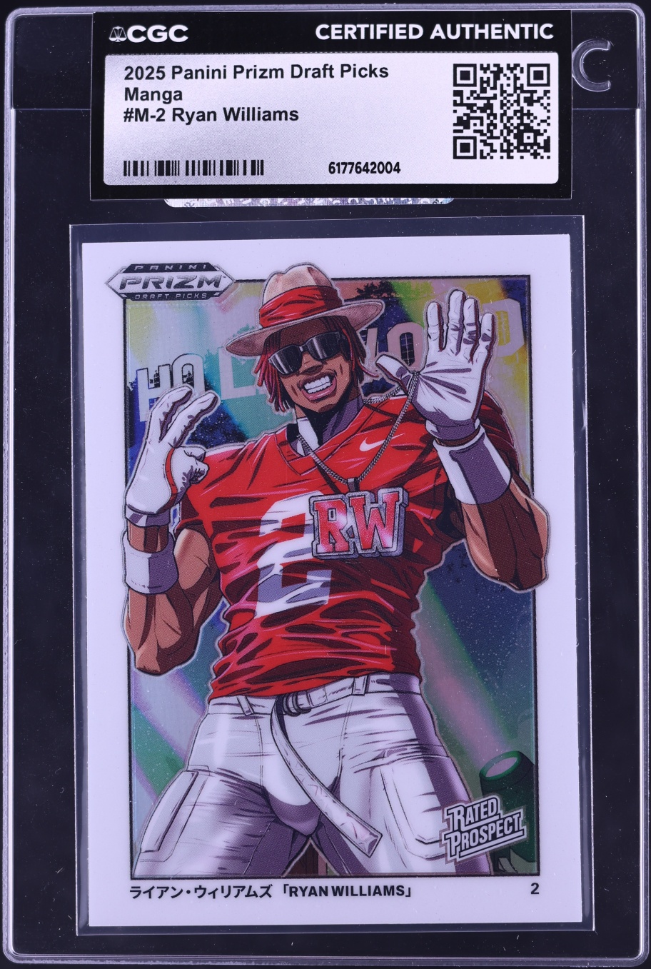 2025 Panini Prizm Draft Picks Manga Ryan Williams ROOKIE #M-2 CGC AUTH