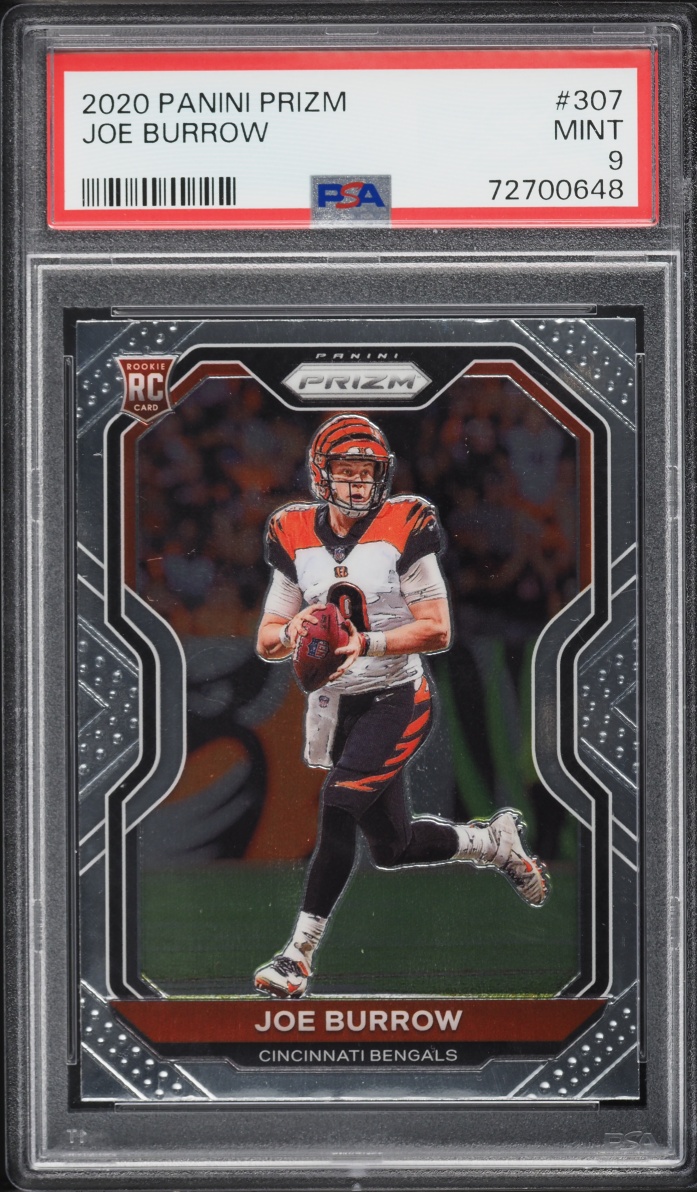 2020 Panini Prizm Joe Burrow ROOKIE #307 PSA 9 MINT