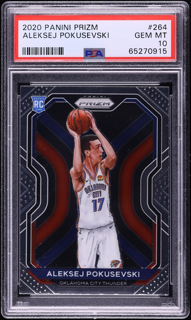 2020 Panini Prizm Aleksej Pokusevski ROOKIE #264 PSA 10 GEM MINT