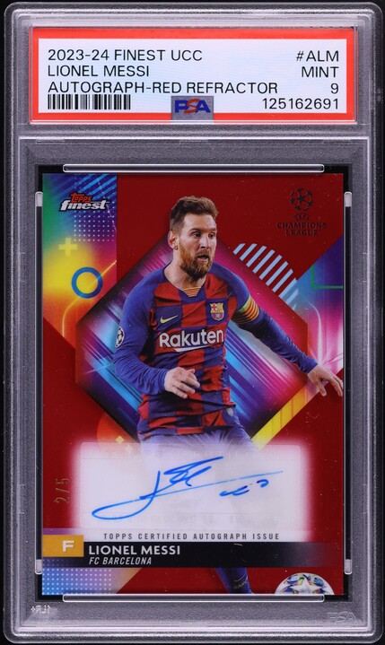 2019 Topps Chrome UEFA Sapphire Yellow Lionel Messi /99 #1