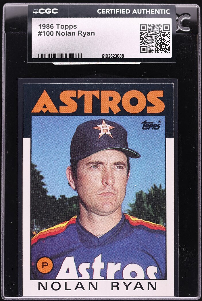 1986 Topps Nolan Ryan #100 CGC AUTH