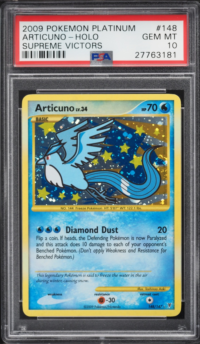2009 Pokemon Platinum Supreme Victors Holo Articuno #148 PSA 10 GEM MINT