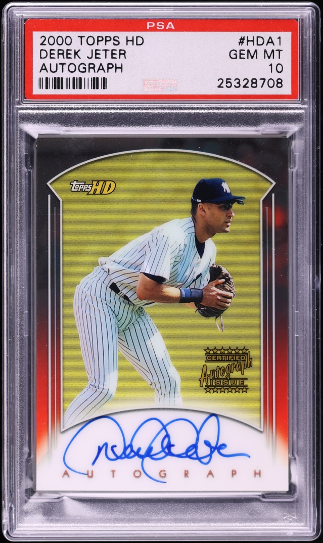 2000 Topps HD Derek Jeter AUTO #HDA-1 PSA 10 GEM MINT