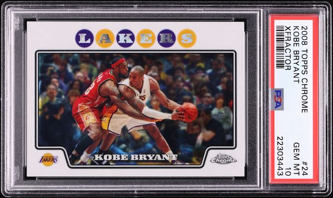 2008 Topps Chrome Xfractor Kobe Bryant w/ LeBron James /288 #24