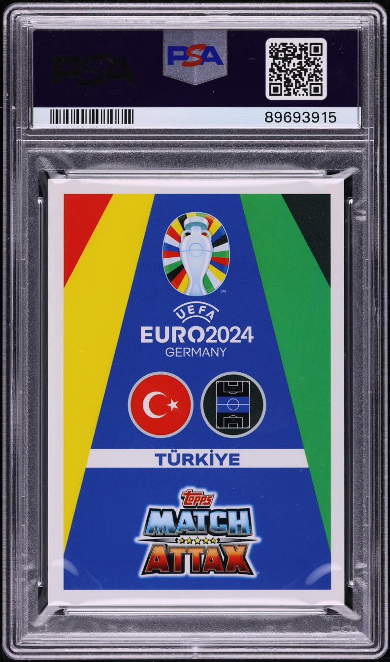 2024 Topps Match Attax UEFA Euro '24 Turkey Arda Guler #TUR13 PSA 9 MINT