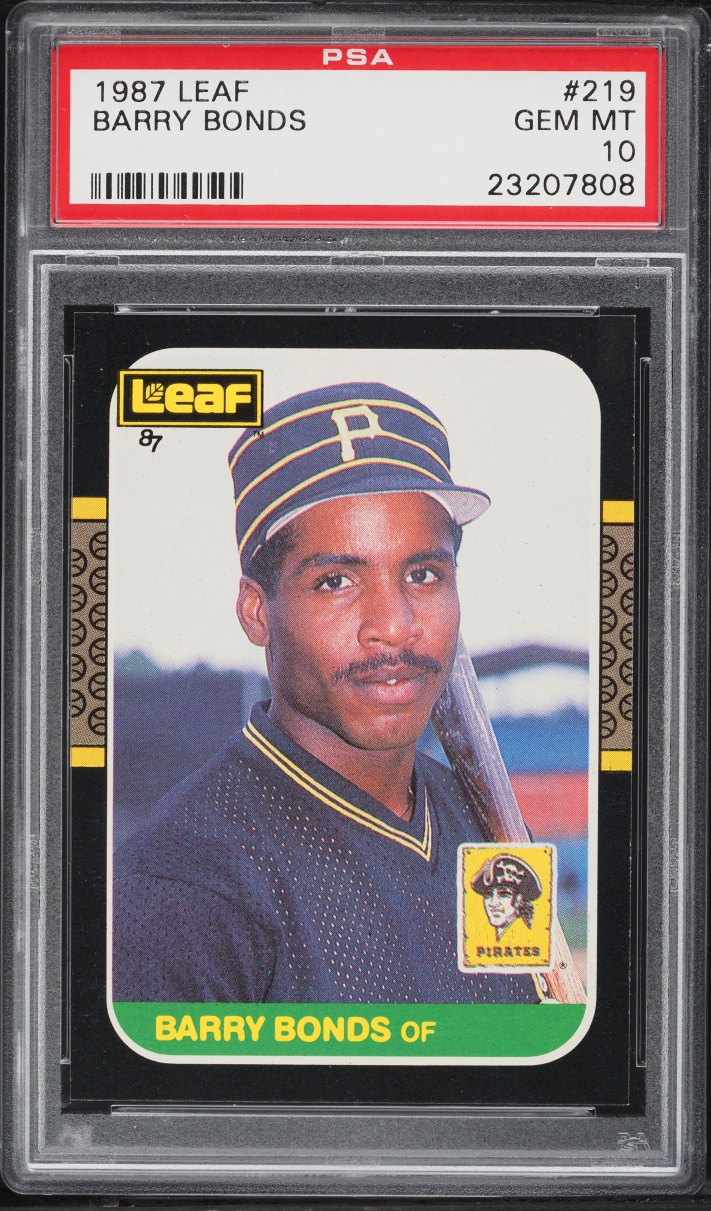 1987 Leaf Barry Bonds ROOKIE #219 PSA 10 GEM MINT