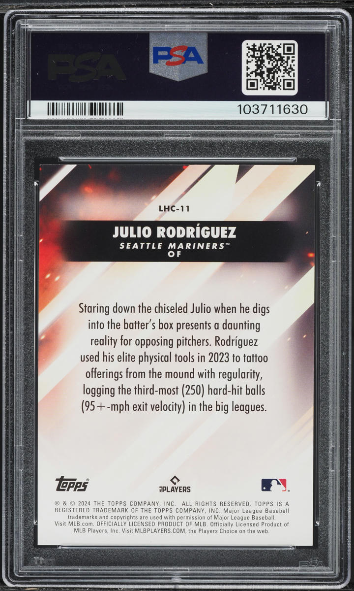 2024 Topps Update Let Him Cook Julio Rodriguez #LHC-11 PSA 8.5 NM-MT+