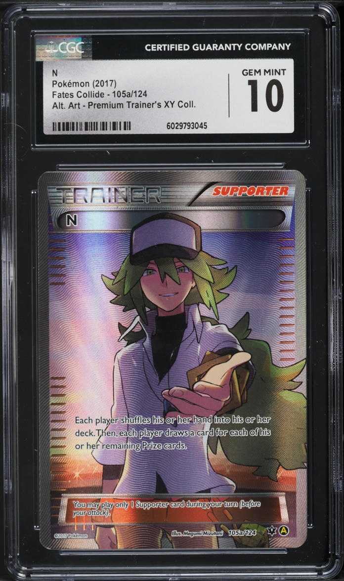 2017 Pokemon XY Fates Collide Alt Art Premium Trainer's XY Collection N CGC 10