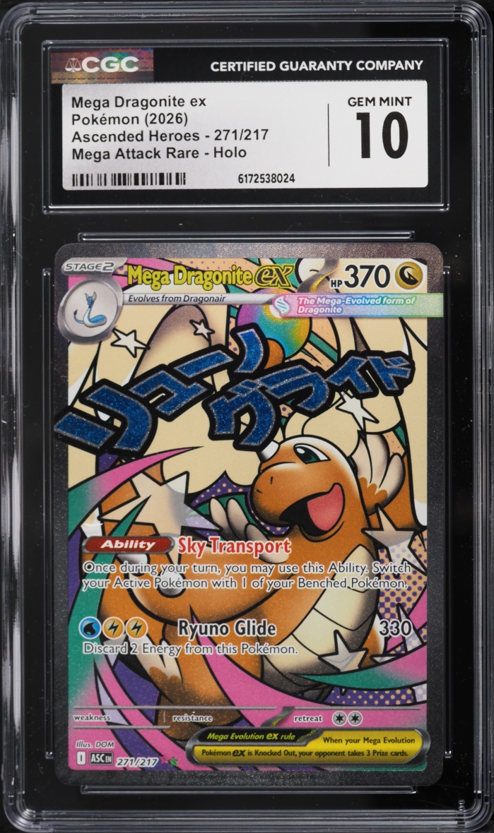 2026 Pokemon Mega Evolution Ascended Heroes MA Mega Dragonite Ex #271 CGC 10 GEM MINT