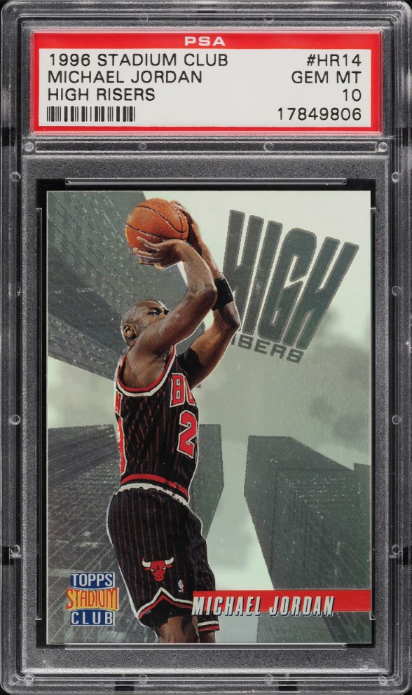 1996 Stadium Club High Risers Michael Jordan #HR14 PSA 10 GEM MINT