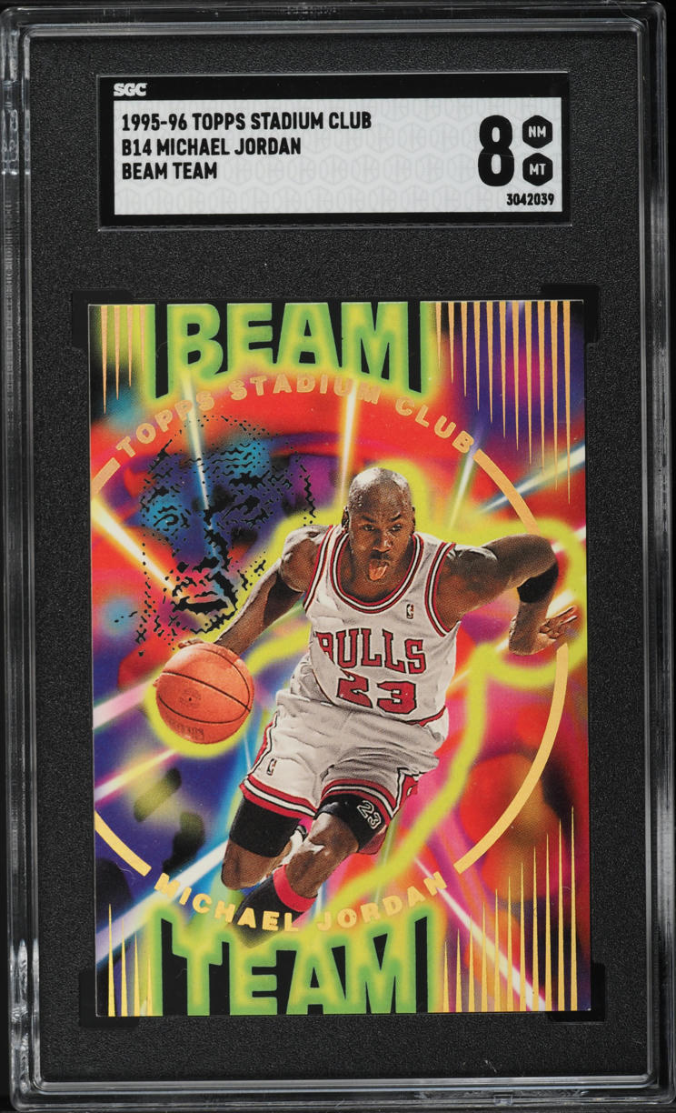 1995 Stadium Club Beam Team Michael Jordan #B14 SGC 8 NM-MT