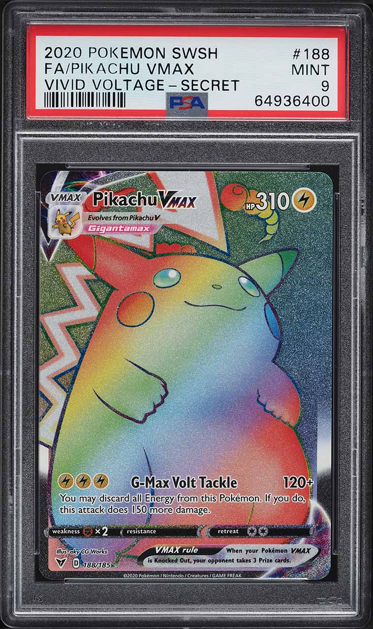 2020 Pokemon Sword & Shield Vivid Voltage Pikachu VMAX #44 PSA 10