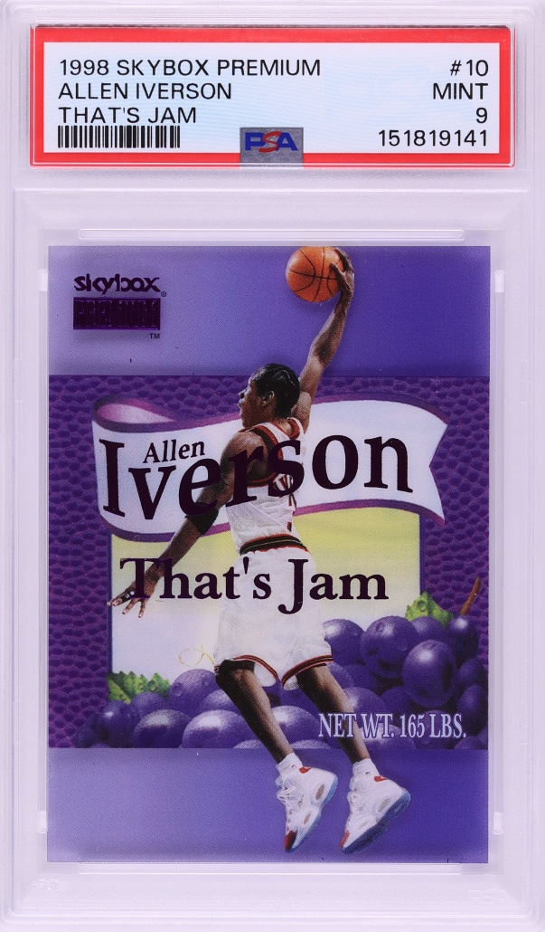 1998 Skybox Premium That's Jam Allen Iverson #10 PSA 9 MINT