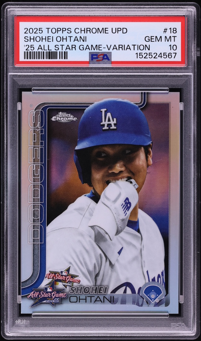 2025 Topps Chrome Update All Star Game Variation Shohei Ohtani #ASGC-18 PSA 10 GEM MINT