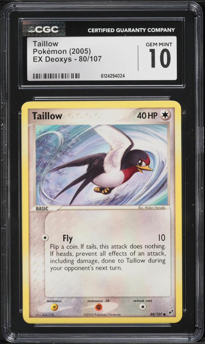 2005 Pokemon EX Deoxys Taillow #80 CGC 10 GEM MINT